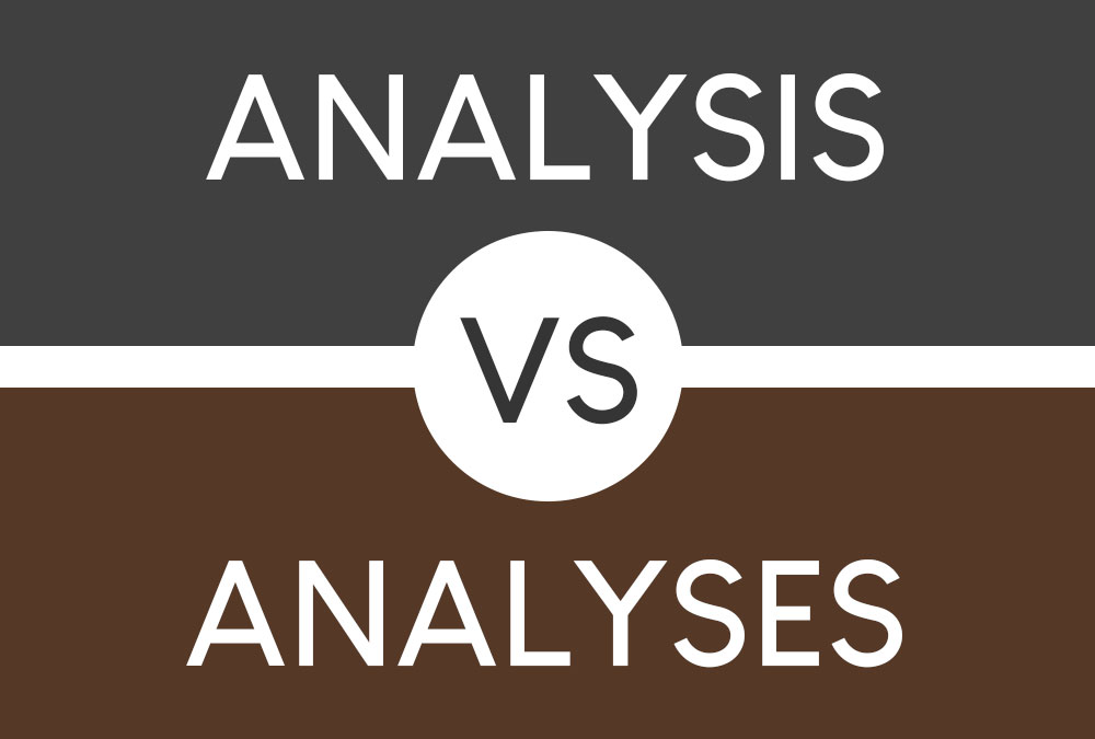 What's the Plural of Analysis?